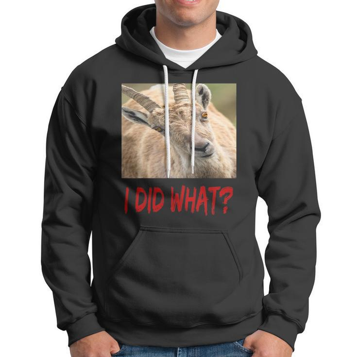 Funny Horned Scapegoat Tee I Did What Hoodie