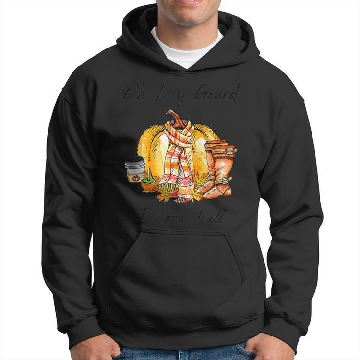 Funny Oh My Gourd I Love Fall Pumpkin For Fall Lover  Men Hoodie Graphic Print Hooded Sweatshirt