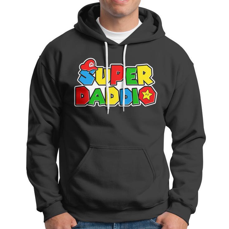 Funny Super Daddio Fathers Day Gamer Tshirt Hoodie