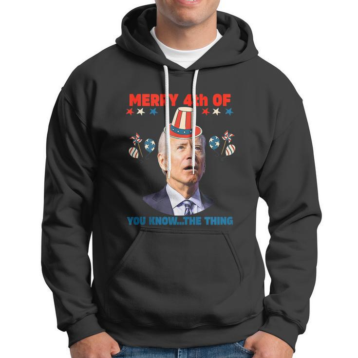 Funny Women Men 4Th Of July Merry 4Th Of You Know The Thing Hoodie