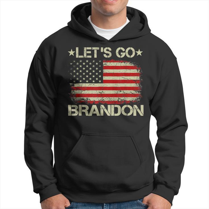 Lets Go Brandon Lets Go Brandon Vintage Us Flag Patriots V2 Men Hoodie