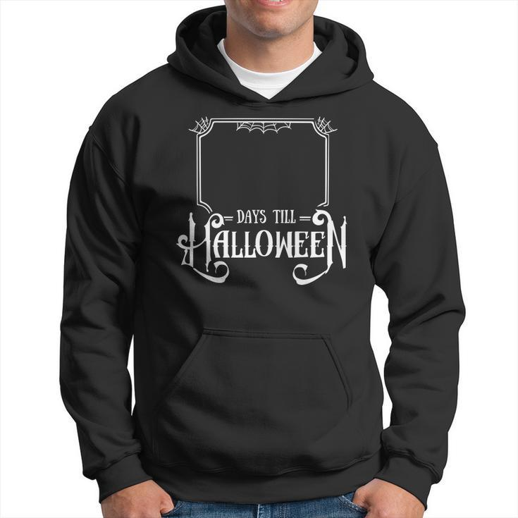Halloween Days Till Halloween White Version Men Hoodie Graphic Print Hooded Sweatshirt