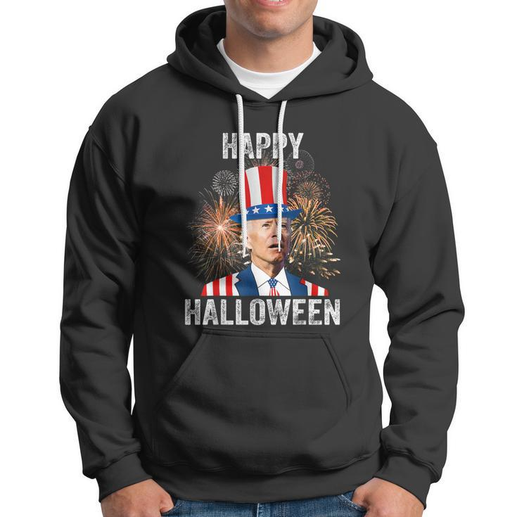 Halloween Funny Happy 4Th Of July Anti Joe Biden Happy Halloween Hoodie
