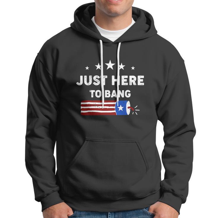 Happy 4Th Of July Just Here To Bang With Firecracker Hoodie