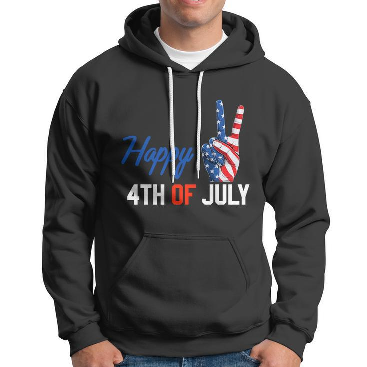 Happy 4Th Of July Peace America Independence Day Patriot Usa V2 Hoodie