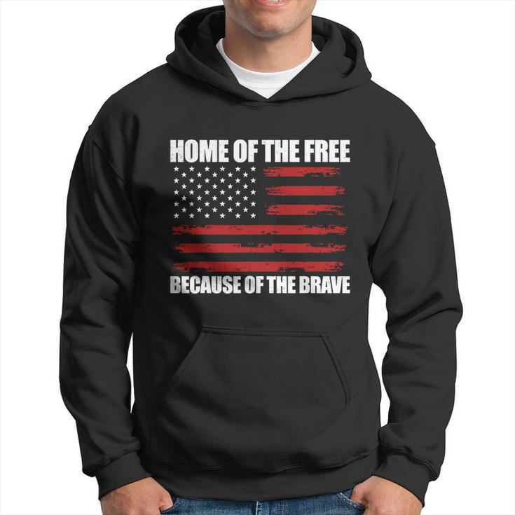 Home Of The Free American Flag Shirts Boys Veterans Day Hoodie