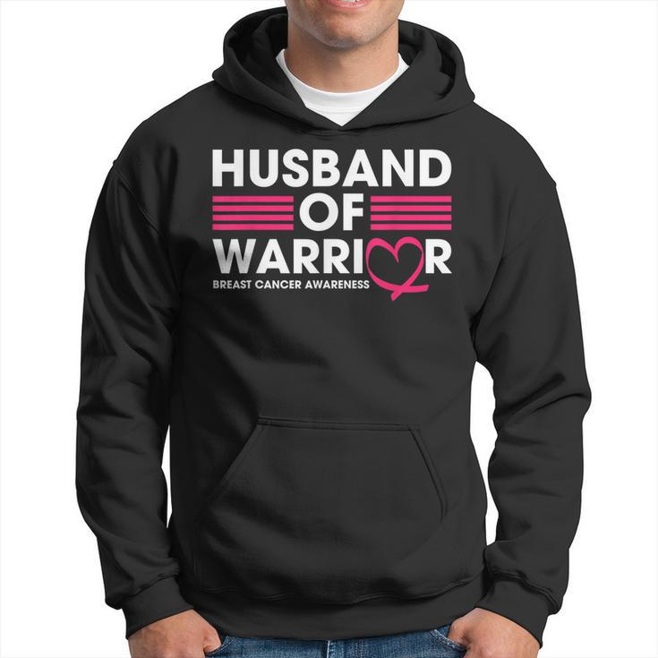 Husband Of A Warrior Breast Cancer Awareness Pink Men Hoodie
