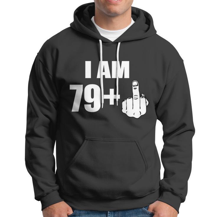 I Am 80 Middle Finger 80Th Birthday Gift Tshirt Hoodie