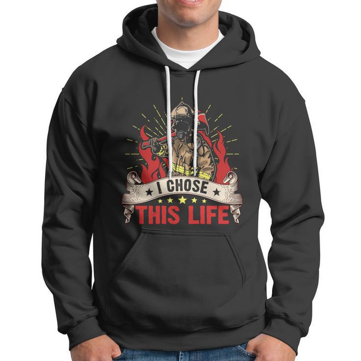 I Chose This Life Thin Red Line Hoodie
