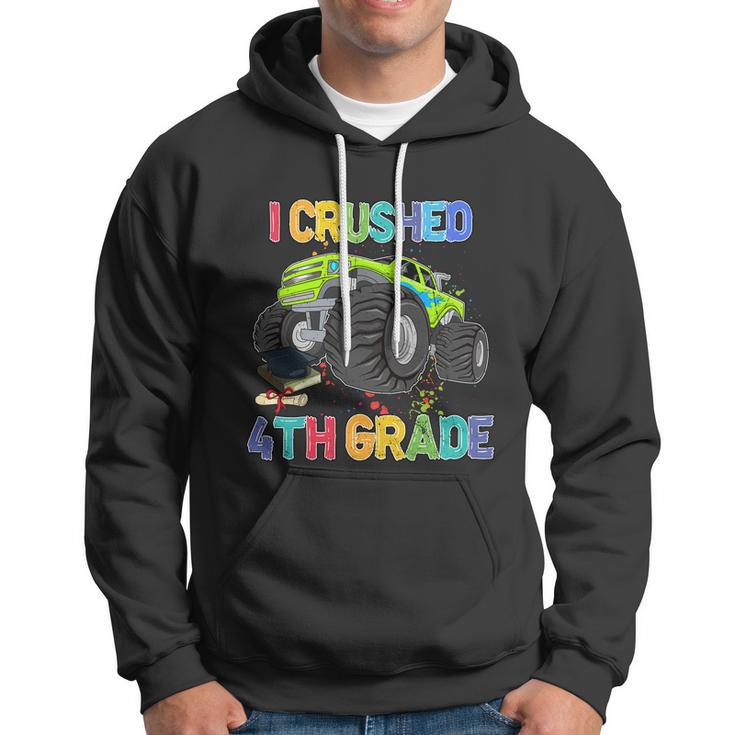 I Crushed 4Th Grade Monter Truck Back To School Hoodie