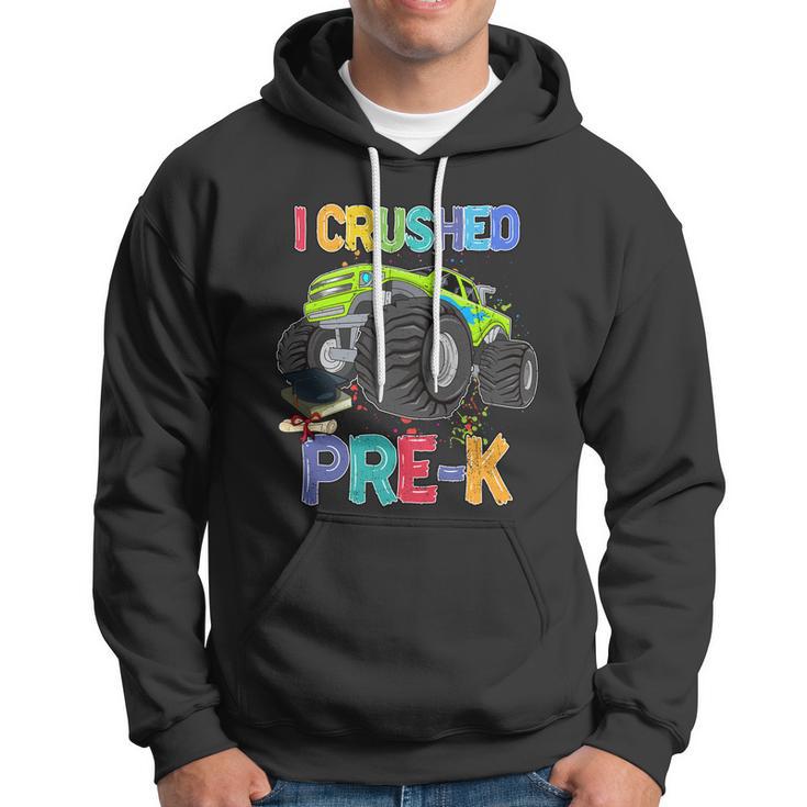 I Crushed Pre_K Monter Truck Sublimation Back To School Hoodie