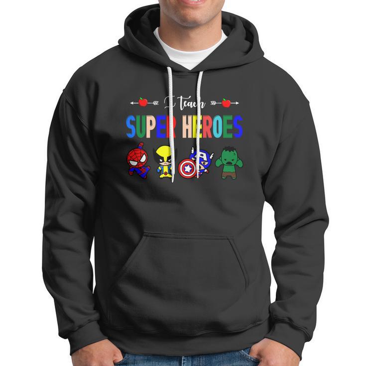 I Teacher Super Heroes Cute Superhero Characters Tshirt Hoodie