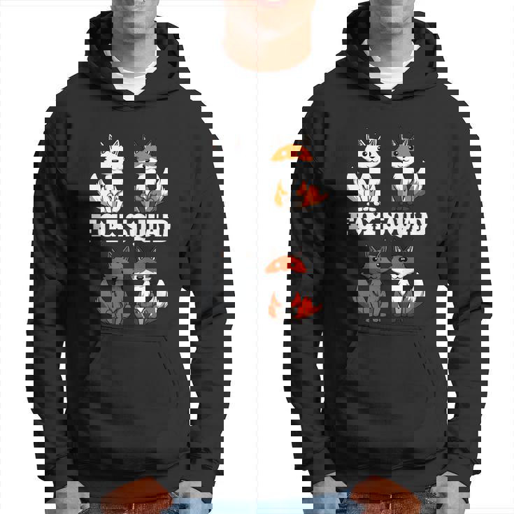 Ironic Fox Squad Nature Forest Animal Men Hoodie