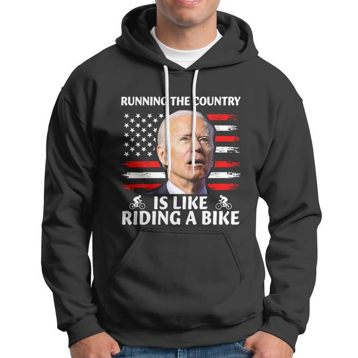 Joe Biden Falling Off Bike Running The Country Is Like Riding A Bike V3 Hoodie