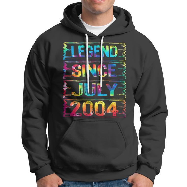 July 18 Years Old Since 2004 18Th Birthday Gifts Tie Dye Hoodie