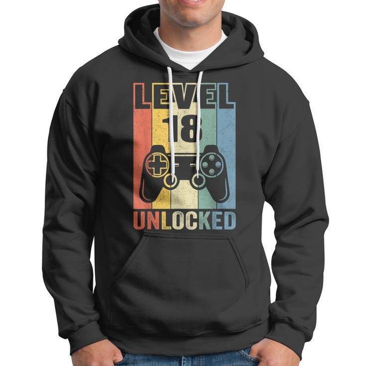 Level 18 Unlocked 18Th Video Gamer Birthday Boy Gift V2 Hoodie
