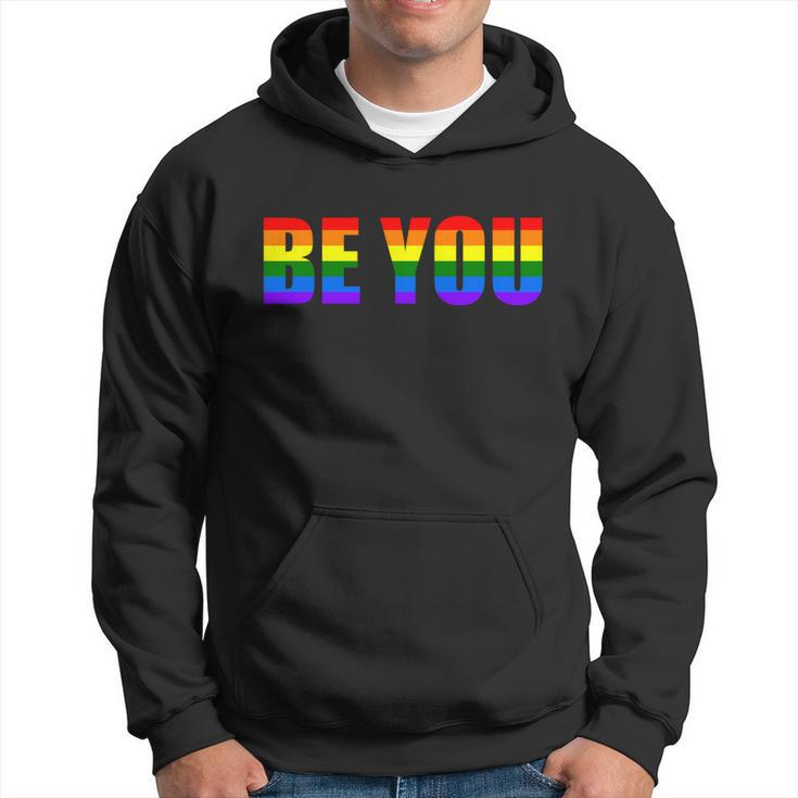 Be You Lgbt Flag Gay Pride Month Transgender Lgbt Pride Men Hoodie