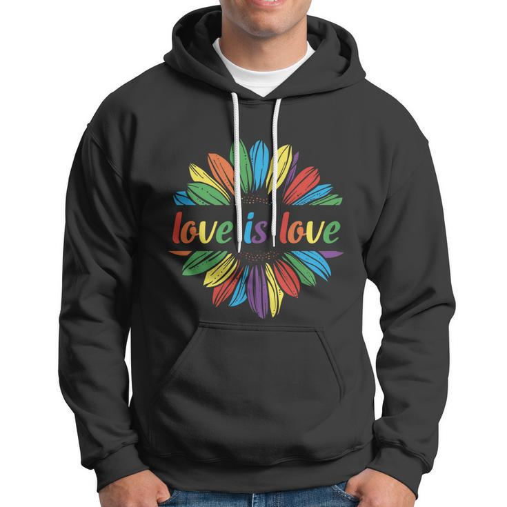 Lgbt Rainbow Sunflower Love Is Love Pride Month Hoodie