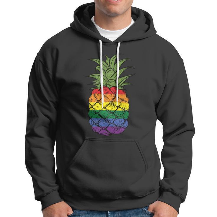 Lgbtq Pineapple Pride Gay Lesbian Pride Pineapple Funny Gift Hoodie