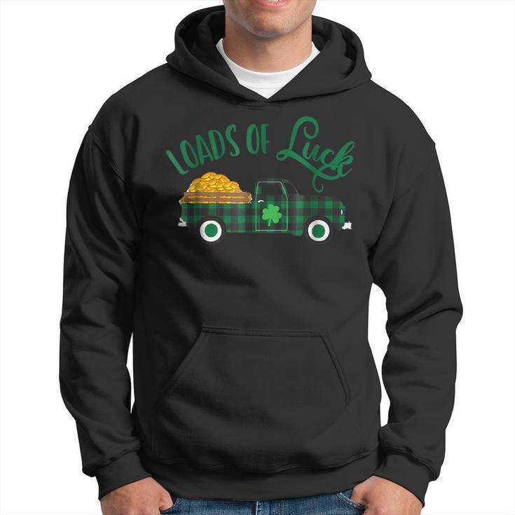 Loads Of Luck St Pattys Day Vintage Pickup Truck Men Hoodie