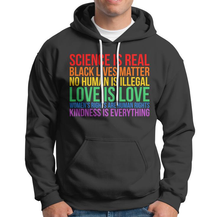 Love Kindness Science Black Lives Lgbt Equality Hoodie