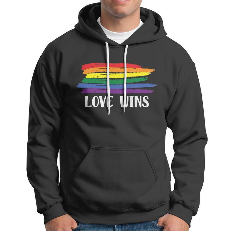 Love Wins Lgbt Gay Pride Lesbian Bisexual Ally Quote V3 Hoodie