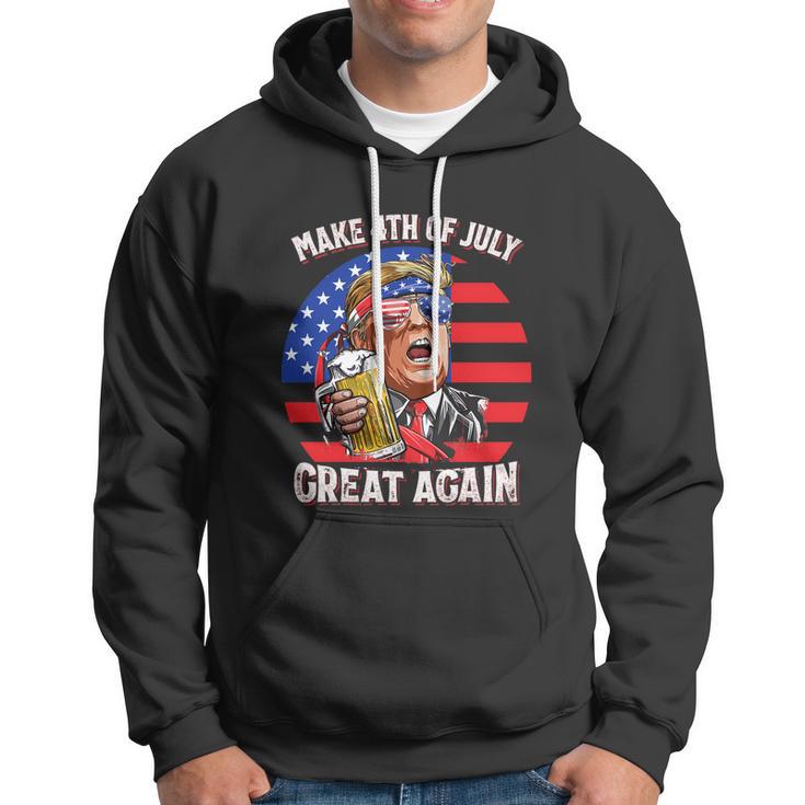 Make 4Th Of July Great Again Trump Ing Beer Patriotic Cool Gift Hoodie