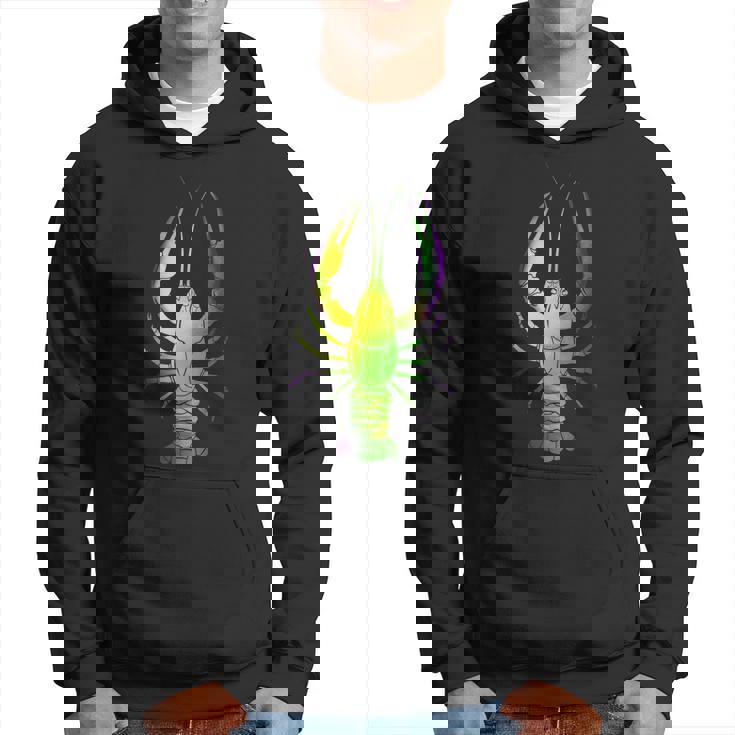 Mardi Gras Crawfish Men Hoodie