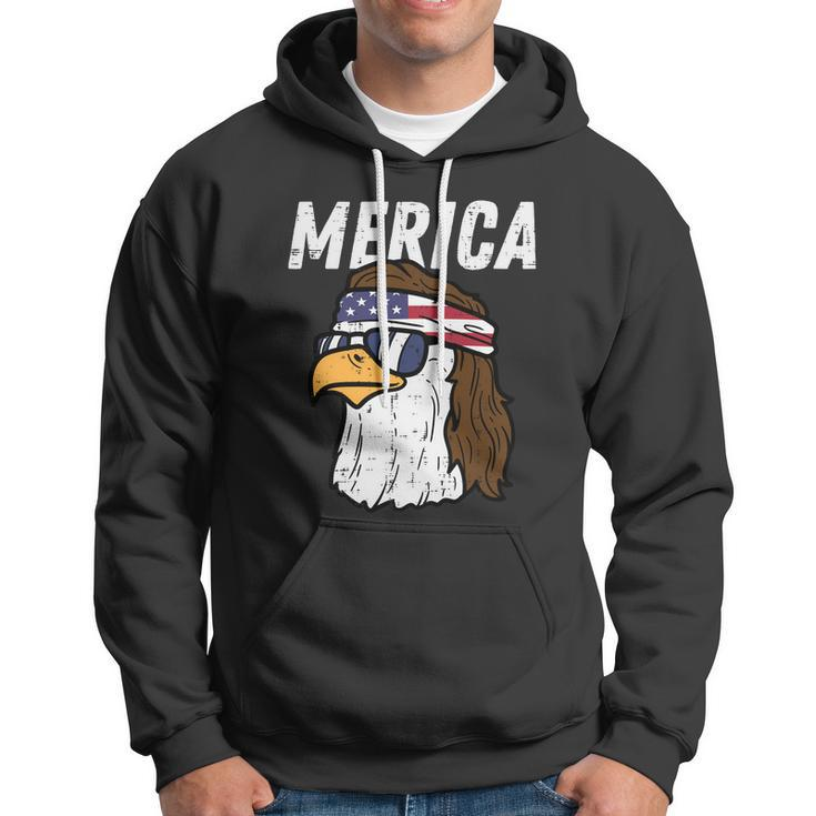 Merica Bald Eagle Mullet Sunglasses Fourth July 4Th Patriot Cool Gift V2 Hoodie