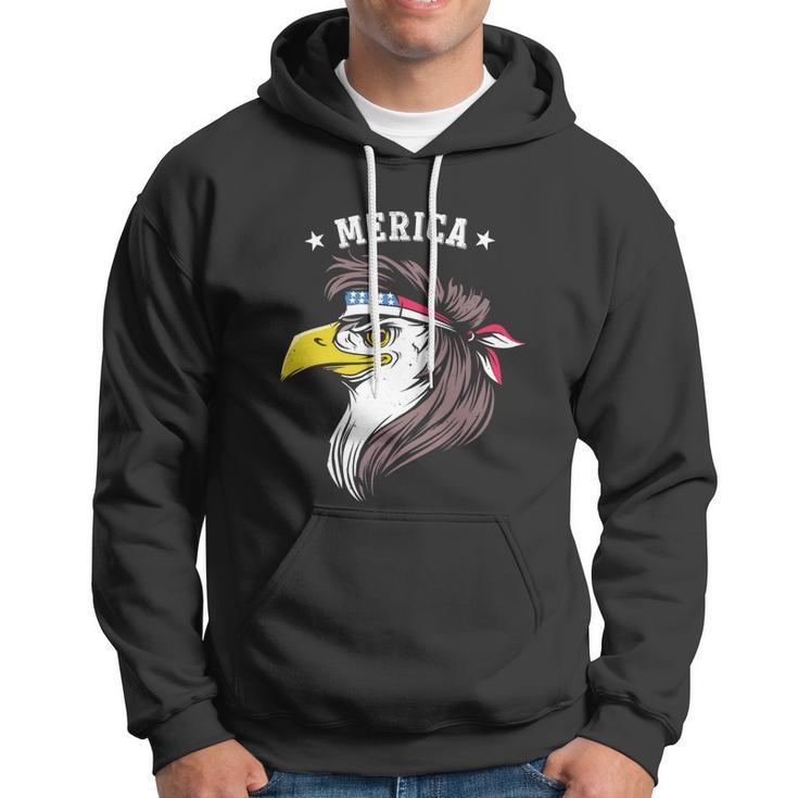 Merica Funny Gift Funny Eagle Mullet Funny Gift 4Th Of July Funny Gift Patriotic Hoodie