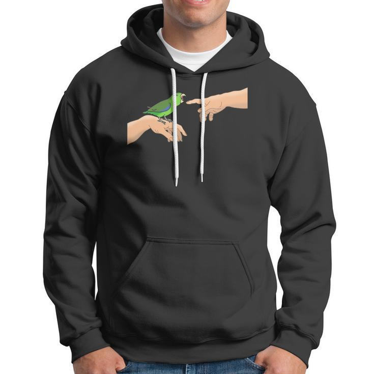 Michelangelo Angry Green Parrotlet Birb Memes Parrot Owner Hoodie