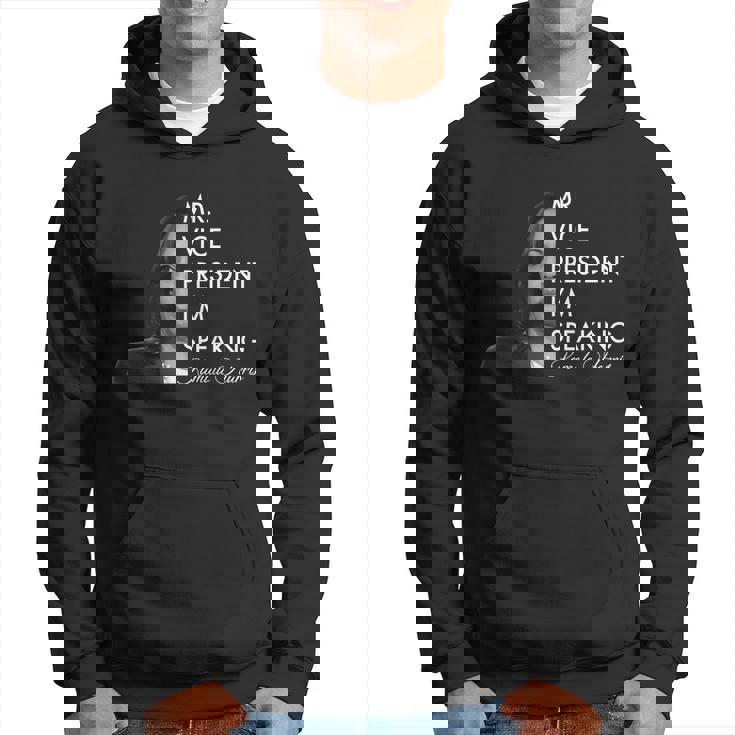 Mr Vice President Im Speaking Kamala Harris Portrait Men Hoodie