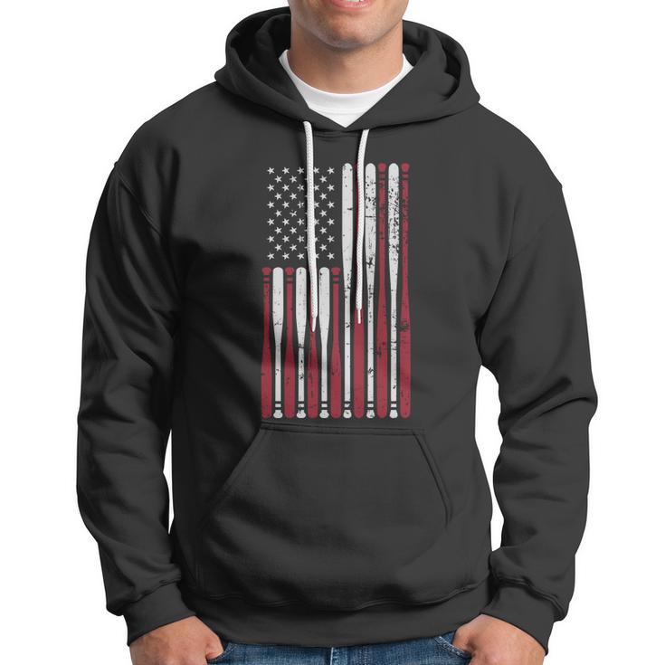 Patriotic Us American Baseball Bats And Stars Stripes Flag Great Gift Hoodie