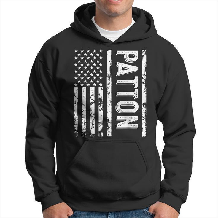 Patton Last Name Funny Surname Team Patton Family Reunion  Men Hoodie Graphic Print Hooded Sweatshirt