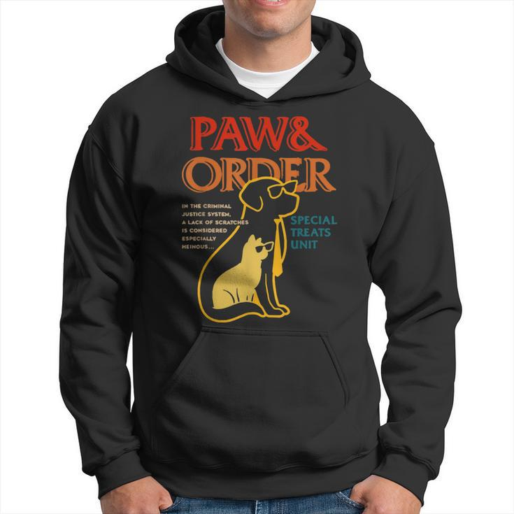 Paw And Order Special Feline Unit Pets Training Dog And Cat  Hoodie