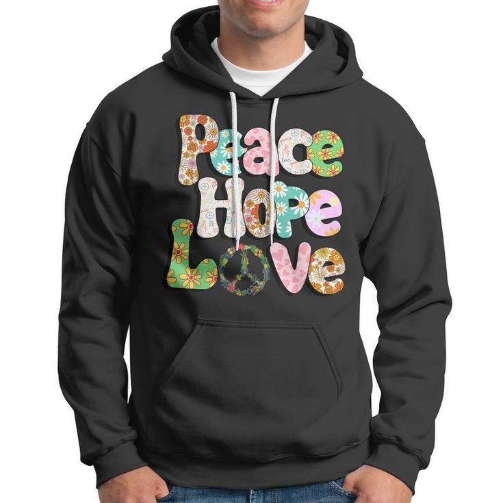 Peace Sign Love 60S 70S Tie Dye Hippie Halloween Costume V3 Hoodie
