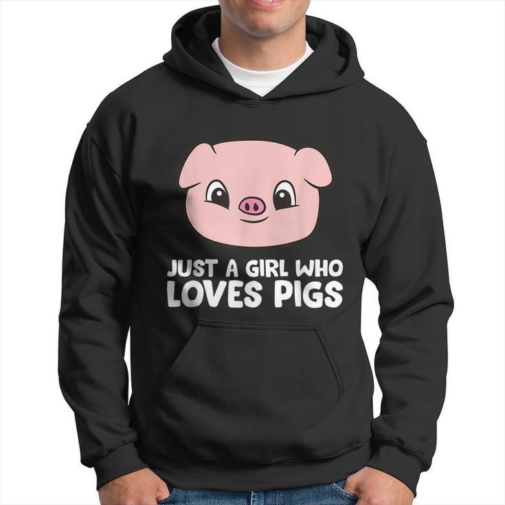 Pigs Farmer Girl Just A Girl Who Loves Pigs Men Hoodie