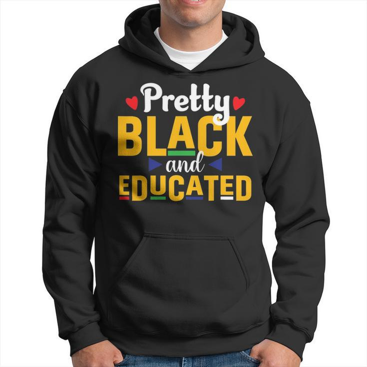 Pretty Black And Educated Juneteenth Black Freedom Pride  Men Hoodie