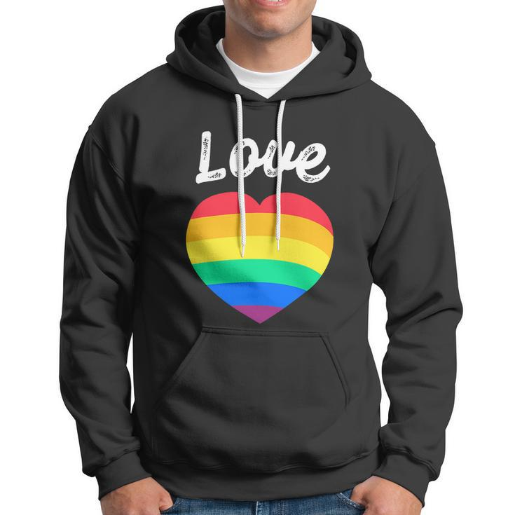 Pride Month Funny Rainbow Heart Gay And Lgbt Hoodie