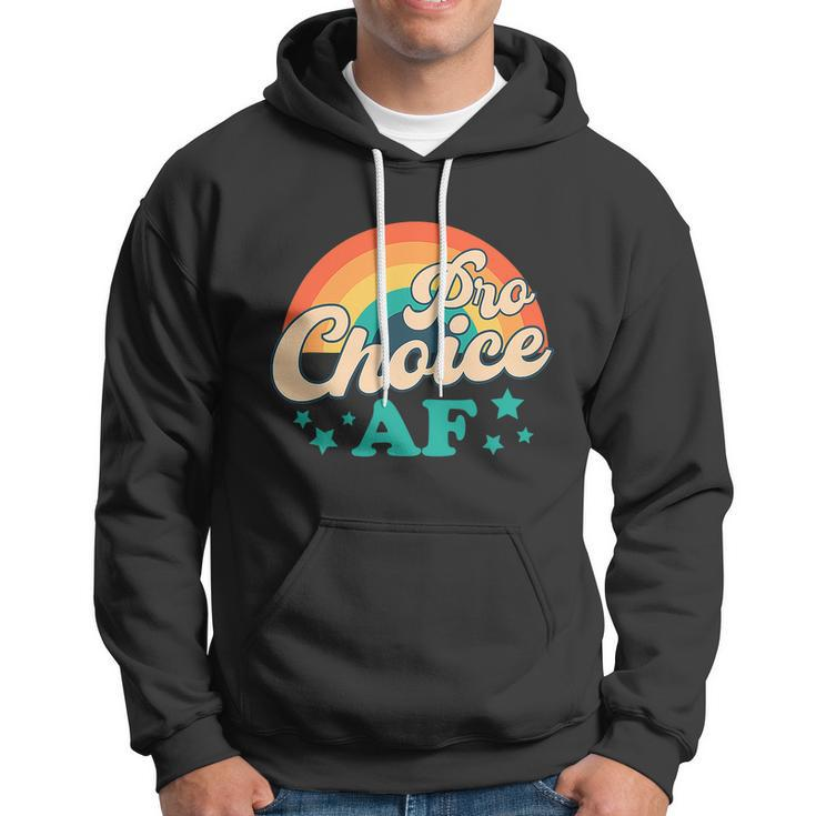 Pro Choice Af Reproductive Rights Rainbow Vintage Hoodie