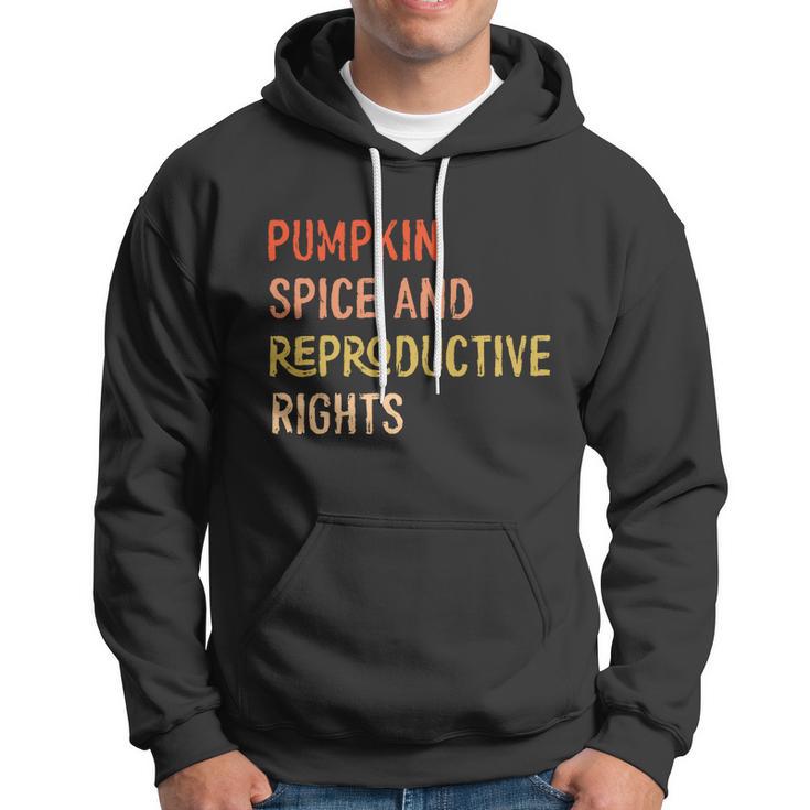 Pumpkin Spice And Reproductive Rights Fall Feminist Choice Gift V4 Hoodie