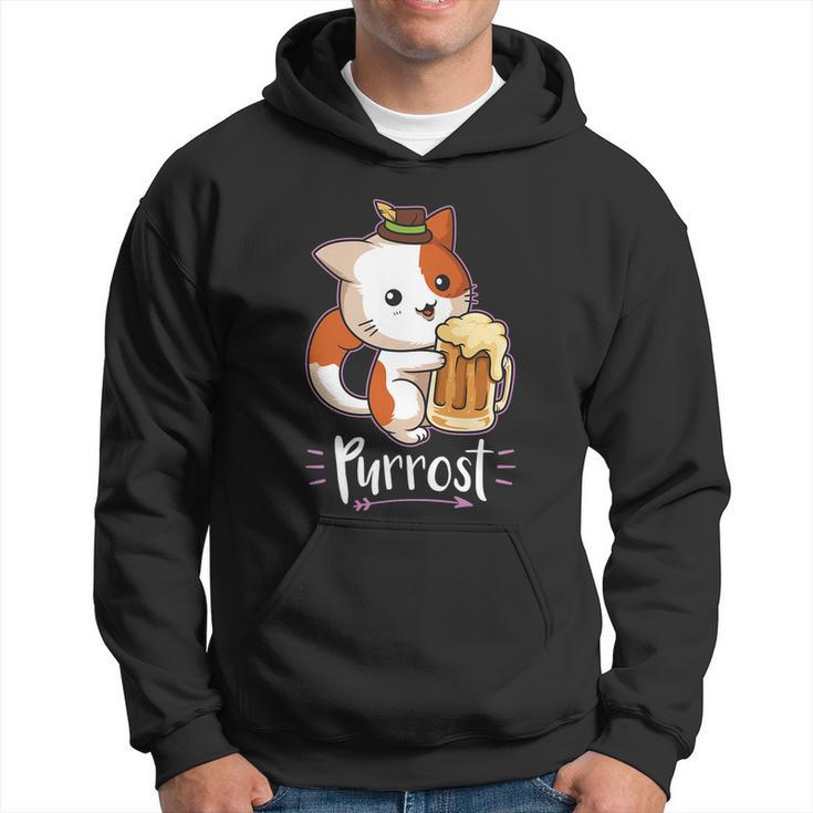 Purrost Prost Oktoberfest Cat German Beer Festival Gift Hoodie
