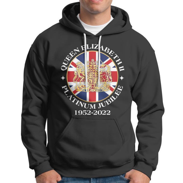 Queen Elizabeth Platinum Jubilee 1952 2022 70Th Anniversary Emblem Hoodie