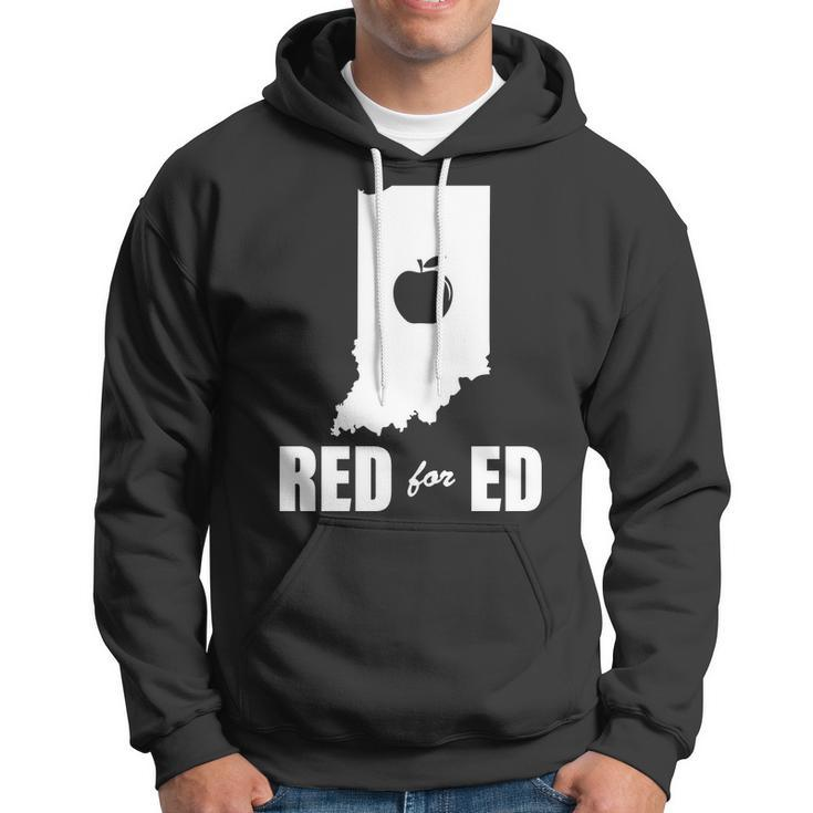 Red For Ed Indiana Teachers Apple Hoodie