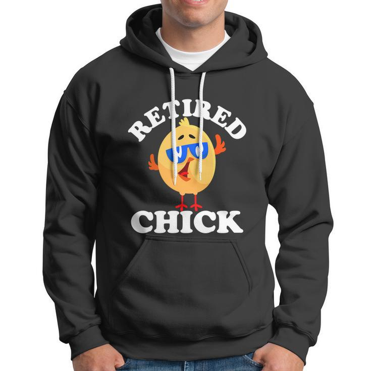 Retired Chick Nurse Chicken Retirement 2021 Colleague Funny Gift Hoodie