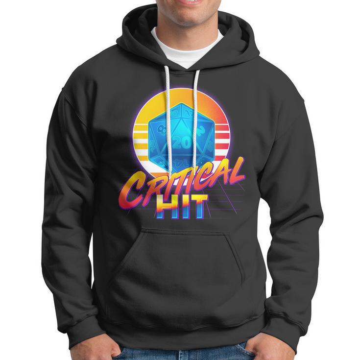 Retro 80S Dnd Critical Hit Hoodie