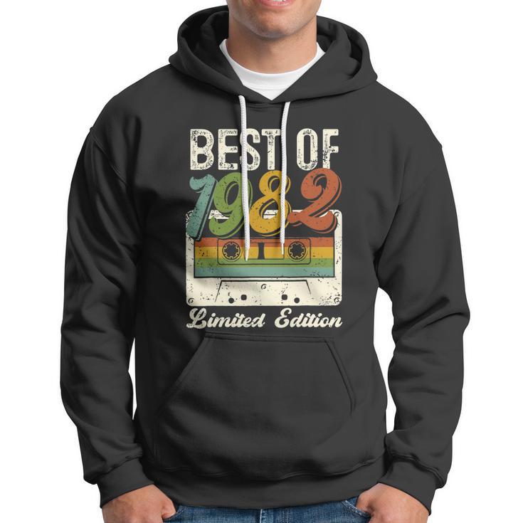 Retro Best Of 1982 Cassette Tape 40Th Birthday Decorations Hoodie