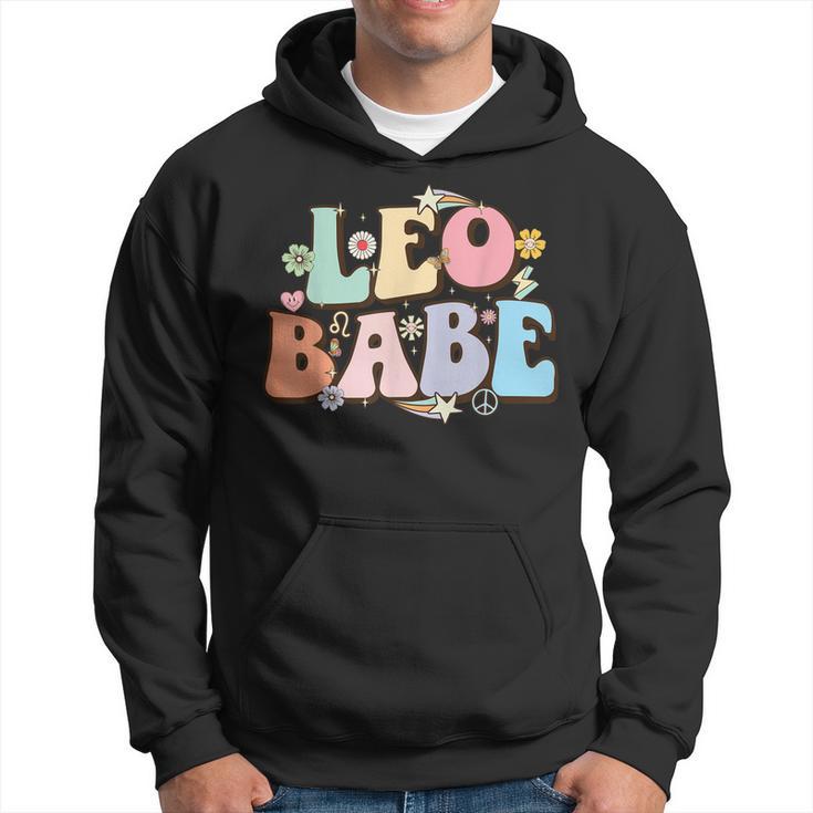 Retro Groovy Leo Babe July & August Birthday Leo Zodiac Sign  Hoodie