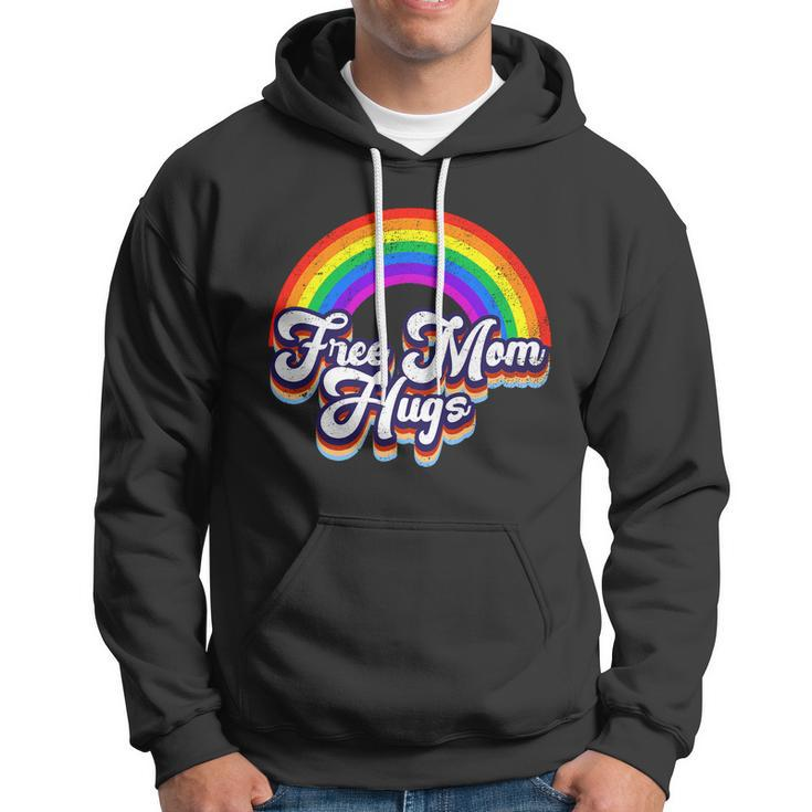 Retro Vintage Free Mom Hugs Rainbow Lgbtq Pride V2 Hoodie