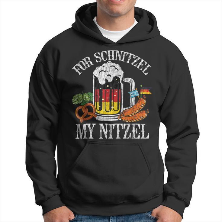 For Schnitzel My Nitzel Oktoberfest German Beer Wurst Men Hoodie